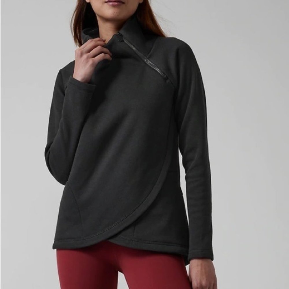 Athleta Cozy Karma Asym Pullover